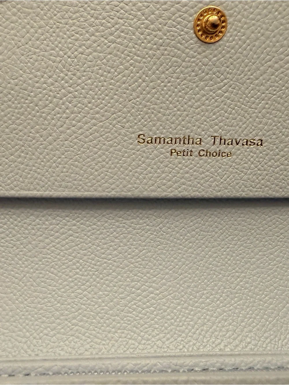Samantha Thavasa Pale Blue Striped Envelope Wallet